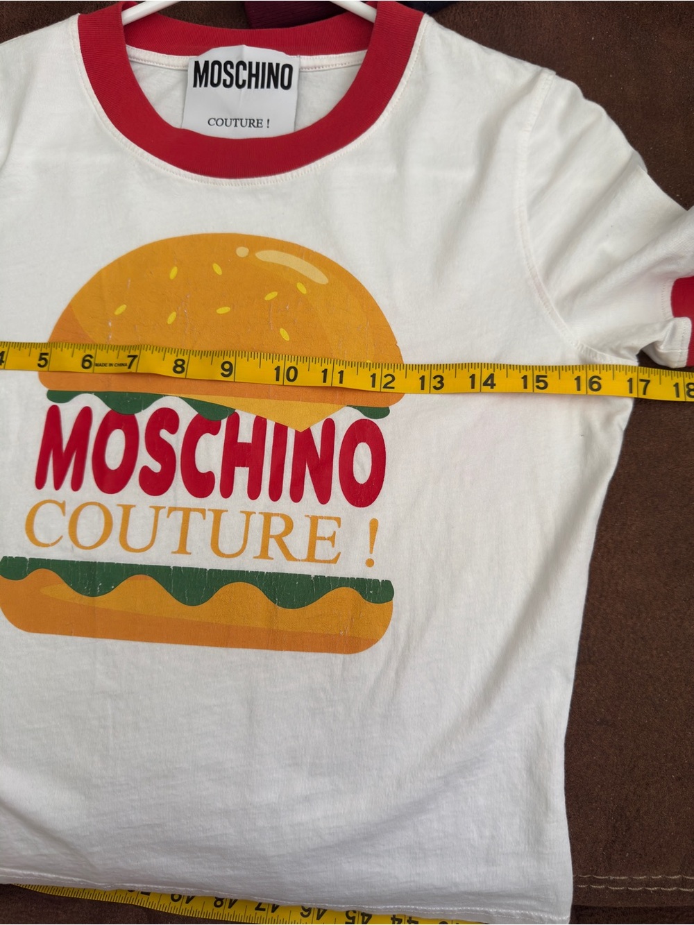 Moschino Couture Logo Printed Crewneck T-Shirt NWOT - Picture 4 of 5